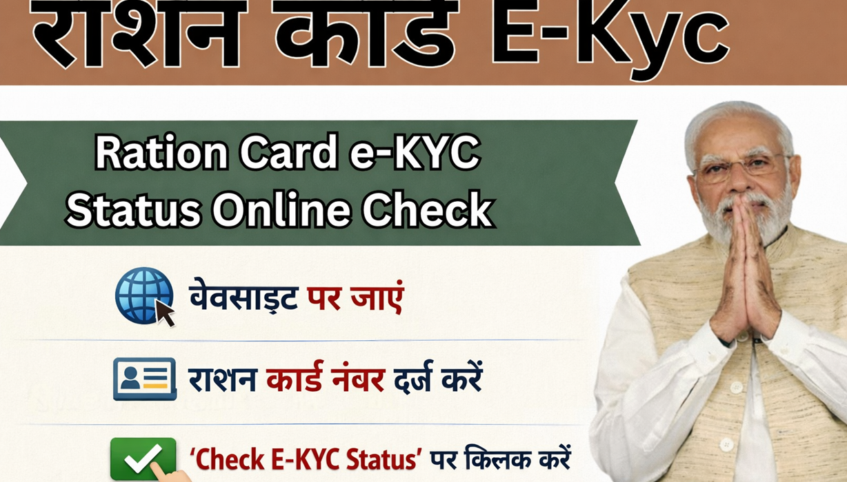 Ration Card e-KYC Status Online Check